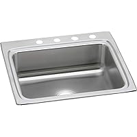 Elkay Lustertone LR25223 Single Bowl Top Mount Stainless Steel Kitchen Sink
