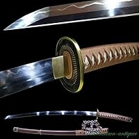 Japan Nightingale Tachi Sword Katana Steel Blade Clay Tempered Flame Grain #2641