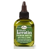 Vegan Keratin Premium Hair Oil - Anti Frizz & Shine 2.5 oz.