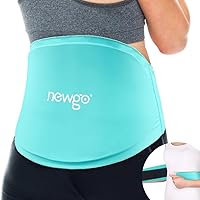 NEWGO Ice Pack for Low Back Pain Relief, Gel Cold Compress for Sciatica, Lower Lumbar, Waist, Adjustable Back Ice Pack Wrap for Hot and Cold Therapy