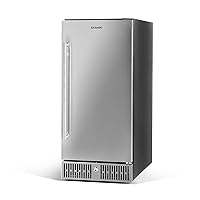 Refrigerator，ROCSUMOO15 inch Beverage Refrigerator with 3.18 cu.ft. Capacity,Under Counter Built-in Design,Fridge with Locking Door, Temperature Range of 32 to 50℉, Electronic Thermostat,ETL Certified