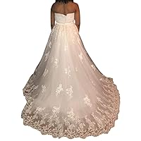Ivory Lace Tulle Detachable Wedding Bridal Train Lace Tulle Train