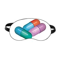 Capsule Pill Health Care Products Pattern Sleep Eye Shield Soft Night Blindfold Shade Cover