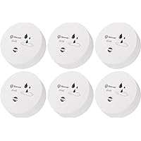Geevon 6 Pack Water Leak Detectors, 100dB Water Sensor Alarms Flood Detector for Basements, Bathrooms, Laundry Rooms, Kitchens, Garages, and Attics, Water Alarms Battery-Operated (Battery Included)