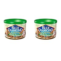 Blue Diamond Almonds, Raw Whole Natural, 6 Ounce (Pack of 2)