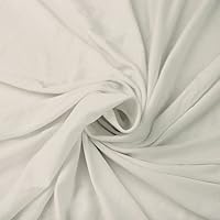 Stylish FABRIC Solid Color Rayon Spandex Heavy Jersey Knit Fabric/ 4-Way Stretch-(200GSM)/ DIY Projects, Off White 1 Yard