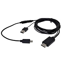 Outdoorshope 1.8m Black MHL Micro USB To Male HDMI AV TV Cable for Samsung Galaxy S3 i9300 S4 i9500 S5