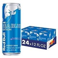 Red Bull Sea Blue Edition Energy Drink, 12 Fl Oz, 24 Cans (6 Packs of 4)