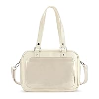 STEAMEDBUN Ita Bag Double Window Candy PU Leather Backpack Kawaii Pins Bag with insert