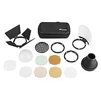 Flashpoint Round Head Flash Accessory Kit (Replacement for Godox AK-R1)