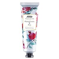 Hand and Nail Cream - Soothing and Nourishing Lotion - Non-Greasy Formula - Delicately Scented - Pomegranate and Aloe - 1 oz