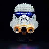Led Lighting Kit for Lego Star Wars Stormtrooper Helmet Building Kit, Decoration Lights for The beautification of Lego 75276 (Lights Only, No Lego Models)