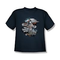 Twilight Zone The Science and Superstition Youth T-Shirt in Navy
