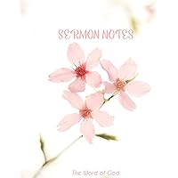 Sermon Notes - Bible Notebooks Journal for Note Taking and Church Notebook | Sermon Notes Journal 8.5 x 11