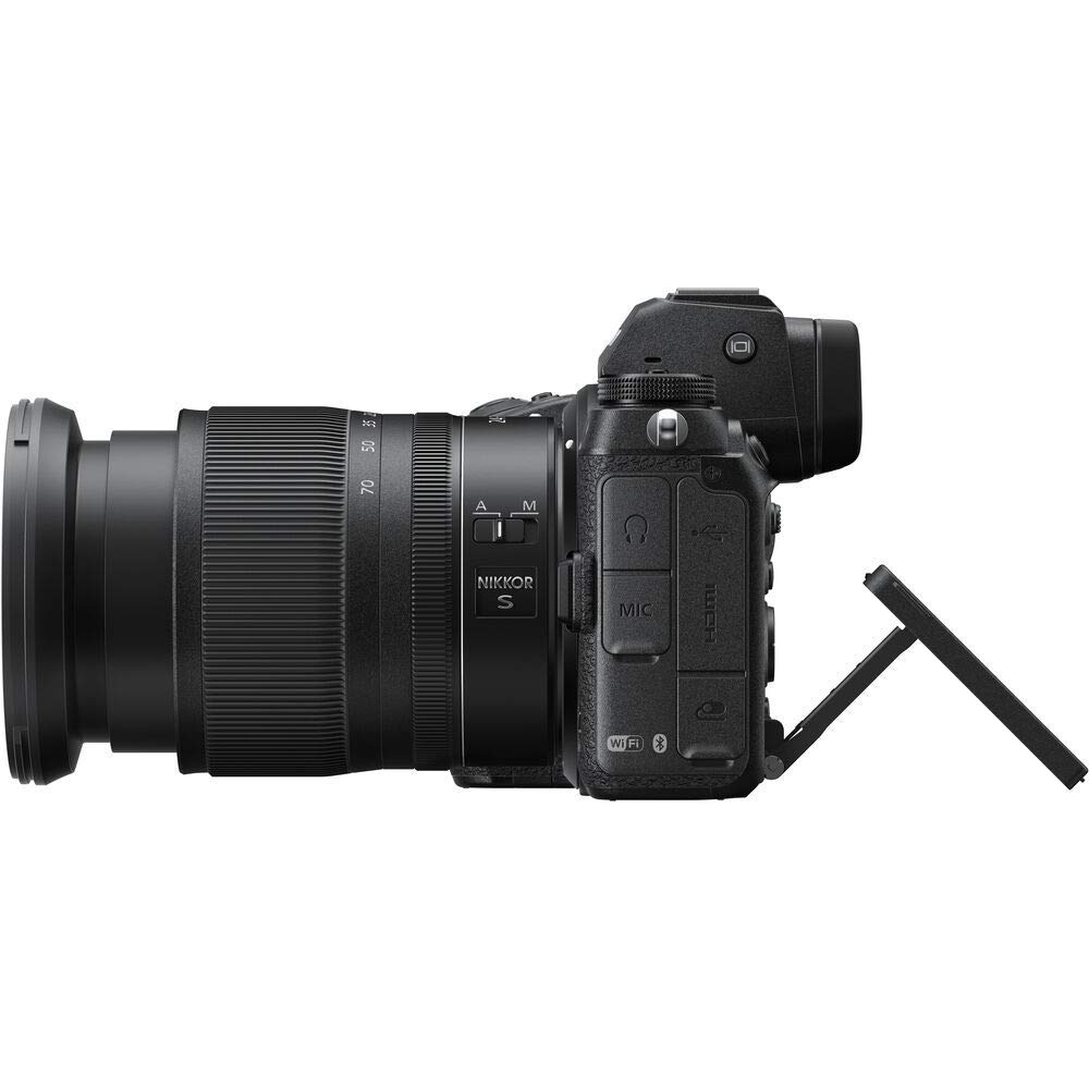Nikon Z 6II Mirrorless Digital Camera 24.5MP with 24-70mm f/4 Lens (1663) + 64GB XQD Card + ENEL15c + Corel Software + Case + Filter Kit + Telephoto Lens + More - International Model (Renewed)