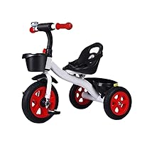 Bicycle1-3-2-6 Years Old Child Car Kids Bike Children's Tricycle Indoor and Outdoor Portable Toy Car Baby Gift 3 Color Options (Color : Red) (Color : Red)