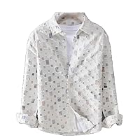 Spring Autumn Fashion Patchwork ' Long Sleeve Casual Youth Lapel Handsome Blouses
