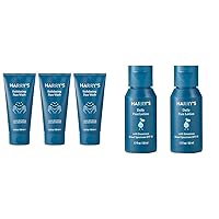 Bundle of Harry's Face Wash - Face Cleanser for Men, 5.1 Fl Oz (Pack of 3) + Harry's Face Lotion - Face Moisturizer with SPF 15, 1.7 Fl Oz (Pack of 2)