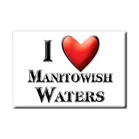 MANITOWISH Waters (PA) Fridge Magnet USA Pennsylvania Souvenir I Love Gift Present