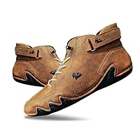JishinGal Explorer Waterproof Lightweight Unisex Outdoor Shoes for Hiking Camping & Driving All Season High Top Chukka Boots