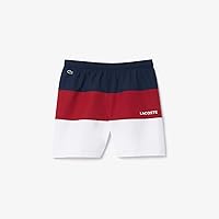 Lacoste Boys' Color Blocked Drawstring Swim Shorts