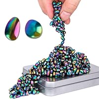 Ferrite Putty,Colorful Over 500 Weak Magnetic Ferrite Stones,Satisfying Magnet Rocks Desk Toys for Office and Fidget Toys for Adults