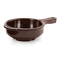 G.E.T. HSB-112-BR Soup Bowl with Handle, 12 Ounce, Brown (Set of 12)
