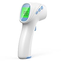 Touchless Thermometer for Adults, Forehead Thermometer and Object Thermometer 2-in-1 Dual-Mode Thermometer for Fast and Accurate Results (White)