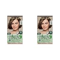 Natural Instincts Demi-Permanent Hair Dye, 6C Light Brown Hair Color, Pack of 2