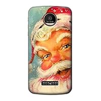 R2840 Christmas Vintage Santa Case Cover for Motorola Moto Z Force, Z Play