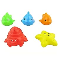 Replacement Parts for Fisher-Price Laugh and Learn Magical Lights Fishbowl - DYM75 ~ Replacement Crab, Starfish, Blue Fish, Green Fish and Orange Fish