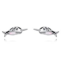 POPLYKE Animal Earrings for Women 925 Sterling Silver Hypoallergenic Jewellery Birthday Gifts for Sensitive Ears