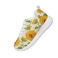 Children Casual Shoes Boys and Girls Fashion Sunflower Design Shoes Shock Absorbing Wear Resistant Soft Comfortable Casual Sports Shoes