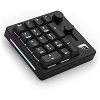 GMMK Macro Pad - Black Mechanical Numpad - 10 Key USB Keypad - Hotswap, Programmable Volume Knob, RGB Backlit, Wired & Wireless Bluetooth- Gaming Keyboard Number Pad