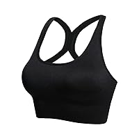 Womens Tops Women's Proof Bra with Large Boobs and Beautiful Back Can Be Adjusted to Wear Outside Yoga Exercise Bra