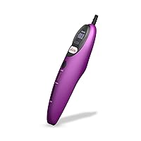 LeLuv Magna LCD Smart Handheld Vacuum Pump Contoller USB Rechargeable Programmable or Manual Modes - Smooth Purple Silicone