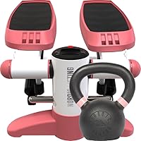 Mini Stepper - Pink Bundle with Kettlebell 18lb