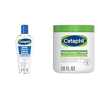 Cetaphil Gentle Waterproof Makeup Remover & Body Moisturizer, Hydrating Moisturizing Cream for Dry to Very Dry, Sensitive Skin, NEW 20 oz, Fragrance Free, Non-Comedogenic, Non-Greasy
