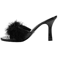 Ellie Shoes Women's 3.5 Inch Heel Maribou Slippers