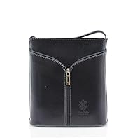 Ladies Womens VERA PELLE Real Leather Italian Small Shoulder Cross Body Handbag