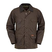 Outback Trading Men's 2146 Gidley Waterproof Breathable Fully Lined Cotton Oilskin Western Jacket