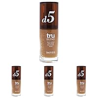 COVERGIRL truBlend Liquid Foundation Makeup Tawny D5, 1 oz (packaging may vary) (Pack of 4)