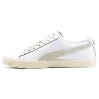 Puma Mens Clyde Base Lace Up Sneakers Shoes Casual - White - Size 5 M