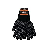 Fire & Flavor Pitmaster Grilling Gloves - Heat Resistant, Slip-Free, Washable Cotton & Silicone BBQ Gloves - BBQ Grill Cooking Gifts for Men and Women - Great Addition to Grilling Accessories