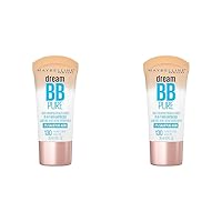 New York Dream Pure Skin Clearing BB Cream, 8-in-1 Skin Perfecting Beauty Balm With 2% Salicylic Acid, Sheer Tint Coverage, Oil-Free, Medium/Deep, 1 Count (Pack of 2)