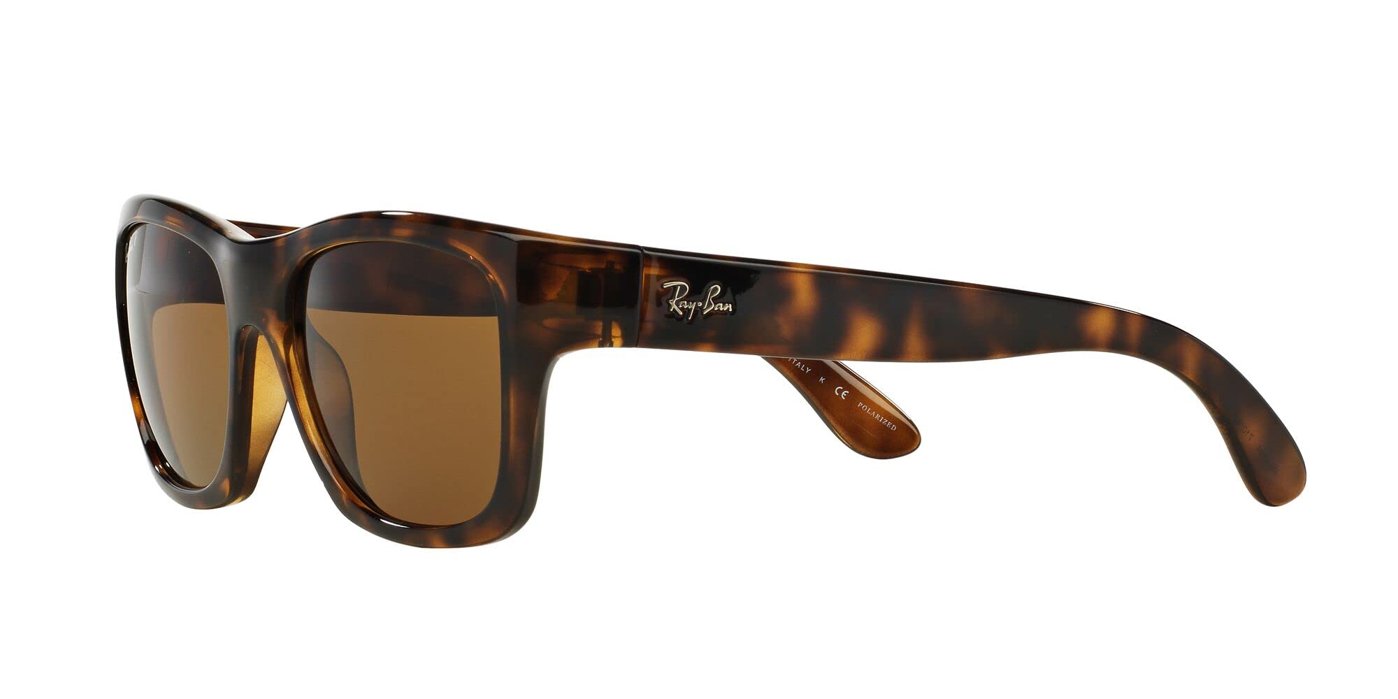 Ray-Ban Unisex Sunglasses Light Havana Frame, Brown Gradient Lenses, 53MM