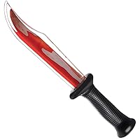 Amscan Black/Red Bleeding Nightmare Plastic Knife - 13