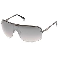 Rocawear R1487 Metal Shield Uv400 Protective Rectangular Sunglasses. Gifts for Men with Flair, 135 Mm