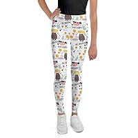 Doodle Animals & Words Youth Leggings