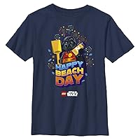 LEGO Kids Star Wars Happy Beach Day Boys Short Sleeve Tee Shirt